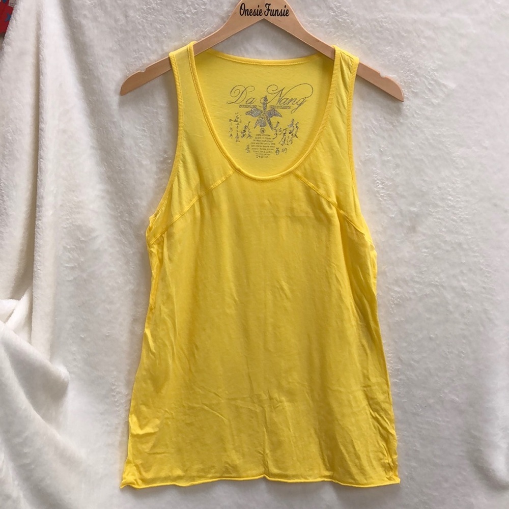 Yellow Da-Nang Tank Top, size M NWT